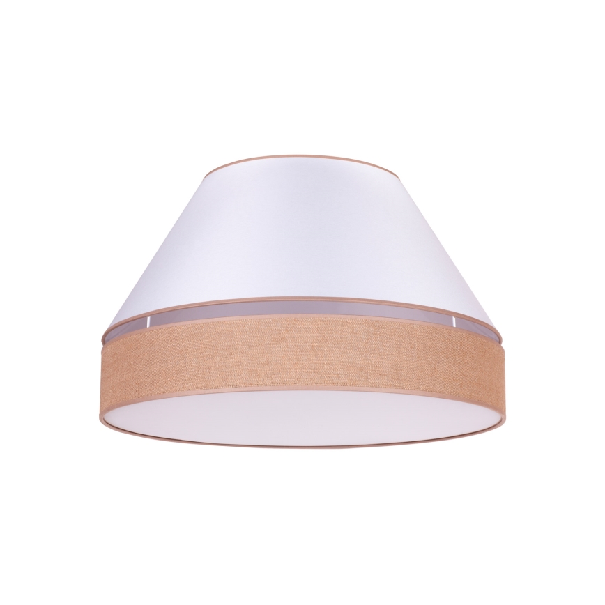 Duolla - Plafondlamp AVIGNON 3xE27/15W/230V diameter 60 cm wit/bruin