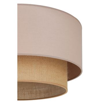 Duolla - Plafondlamp BOHO 1xE27/15W/230V diameter 45 cm beige/bruin