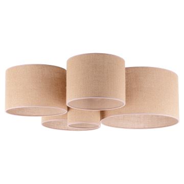 Duolla - Plafondlamp ROLLER PENTO 5xE27/60W/230V beige