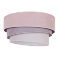 Duolla - Plafondlamp TRIO 1xE27/15W/230V diameter 45 cm roze/grijs/wit