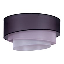 Duolla - Plafondlamp TRIO 1xE27/15W/230V diameter 45 cm zwart/roze/zilver