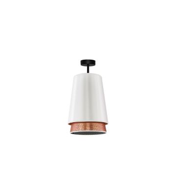 Duolla - Plafonnier BELL SHINY 1xE27/15W/230V blanc/cuivre