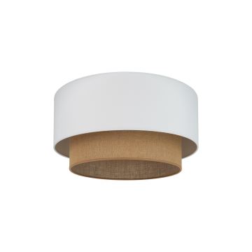 Duolla - Plafonnier BOHO 1xE27/15W/230V d. 45 cm blanc/marron