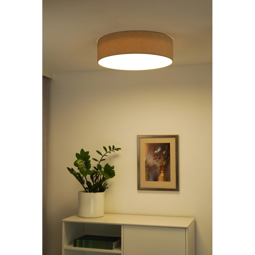 Duolla - Plafonnier CORTINA LED/26W/230V d. 30 cm 4000K beige