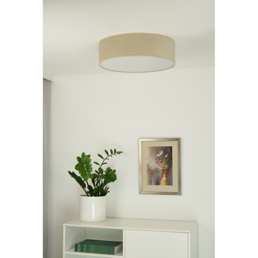 Duolla - Plafonnier CORTINA LED/26W/230V d. 30 cm 4000K beige