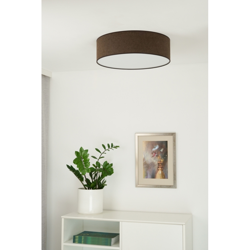 Duolla - Plafonnier CORTINA LED/26W/230V d. 30 cm 4000K marron