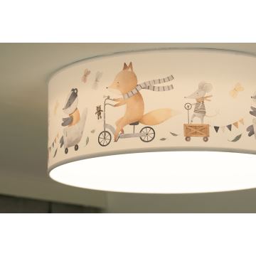 Duolla - Plafonnier enfant CORTINA LED/26W/230V d. 40 cm 4000K