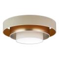 Duolla - Plafonnier LUNETA LED/26W/230V d. 60 cm 4000K beige/doré/crème