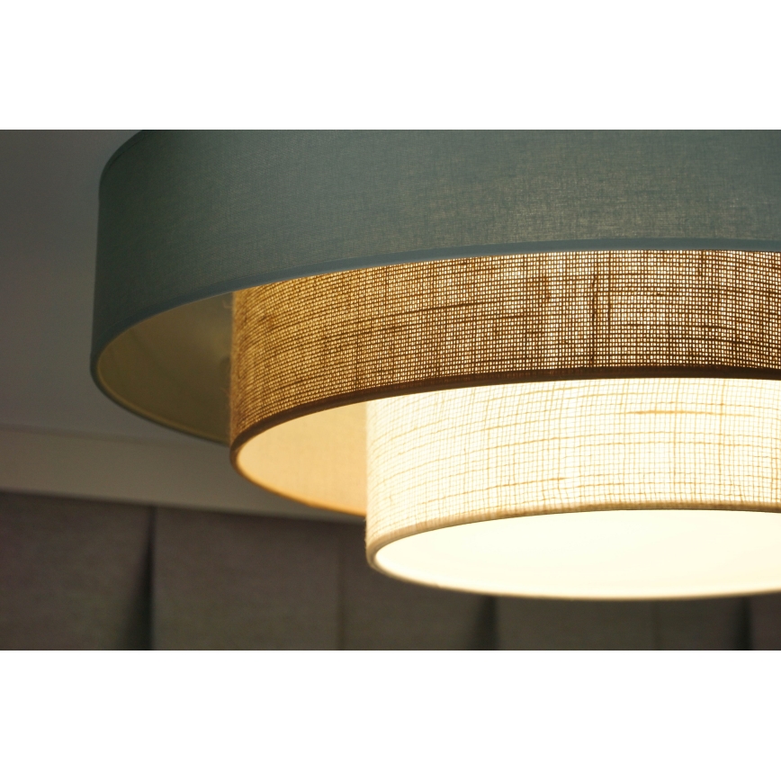 Duolla - Plafonnier LUNETA LED/26W/230V d. 60 cm 4000K turquoise/beige/crème