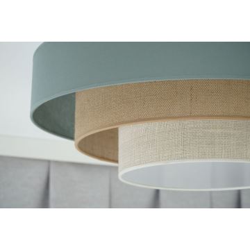 Duolla - Plafonnier LUNETA LED/26W/230V d. 60 cm 4000K turquoise/beige/crème