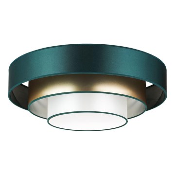 Duolla - Plafonnier LUNETA LED/26W/230V d. 60 cm 4000K vert/doré/blanc