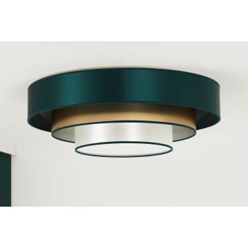 Duolla - Plafonnier LUNETA LED/26W/230V d. 60 cm 4000K vert/doré/blanc