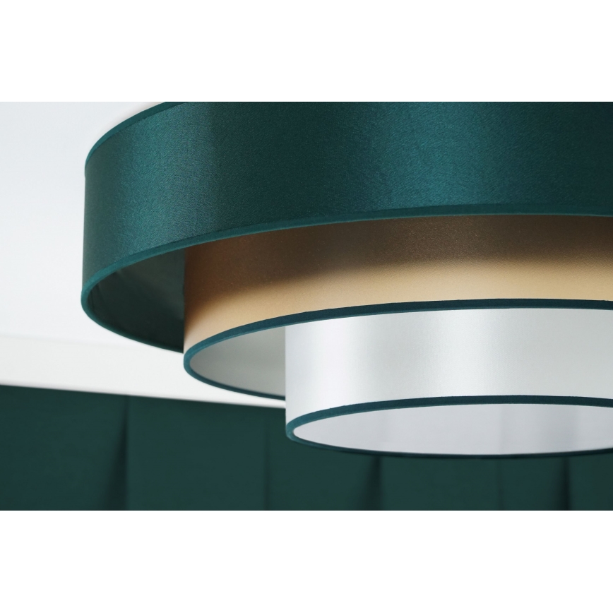 Duolla - Plafonnier LUNETA LED/26W/230V d. 60 cm 4000K vert/doré/blanc