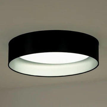 Duolla - Plafonnier ROLLER LED/24W/230V noir/argent