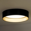 Duolla - Plafonnier ROLLER LED/24W/230V noir/doré