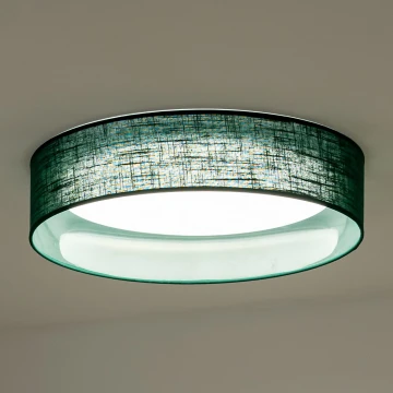 Duolla - Plafonnier ROLLER LED/24W/230V vert