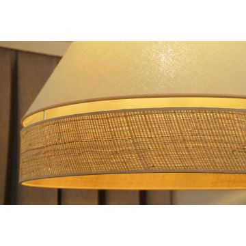 Duolla - Plafonnier YUTE AVIGNON 1xE27/15W/230V crème/beige