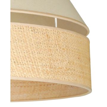 Duolla - Plafonnier YUTE AVIGNON 1xE27/15W/230V crème/beige