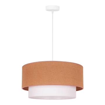 Duolla - Suspension filaire BOHO 1xE27/40W/230V beige/blanche