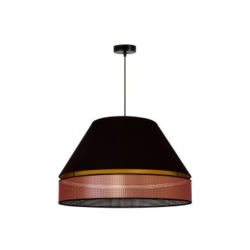 Duolla - Suspension filaire COPPER SHINY 1xE27/15W/230V noir/cuivre