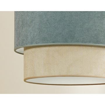 Duolla - Suspension filaire CORDUROY 1xE27/15W/230V bleu/beige