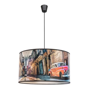 Duolla - Suspension filaire CUBA RED 1xE27/15W/230V