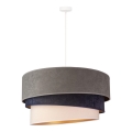 Duolla - Suspension filaire DEVON 1xE27/40W/230V grise/bleue/beige