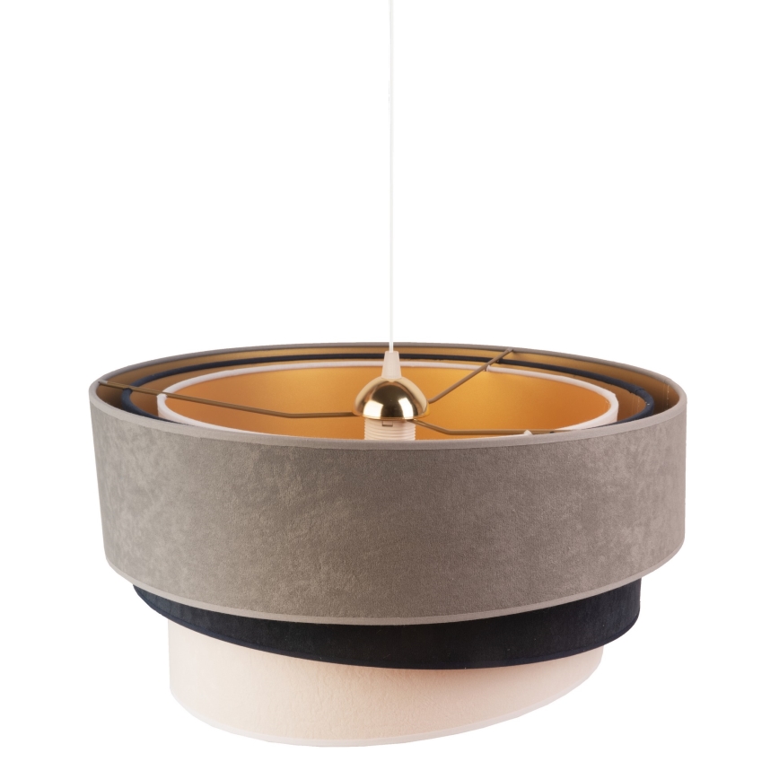 Duolla - Suspension filaire DEVON 1xE27/40W/230V grise/bleue/beige