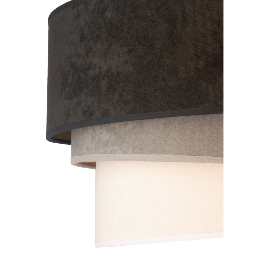 Duolla - Suspension filaire DEVON 1xE27/40W/230V noire/grise/beige