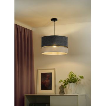 Duolla - Suspension filaire DOUBLE 1xE27/15W/230V gris