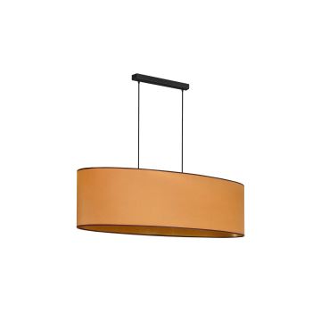 Duolla - Suspension filaire OVAL VEGAN 2xE27/15W/230V marron