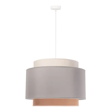 Duolla - Suspension filaire SOHO 1xE27/40W/230V grise/crémeuse/beige