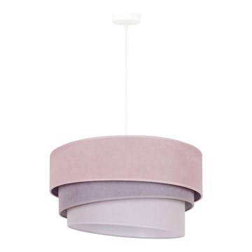 Duolla - Suspension filaire TRIO 1xE27/15W/230V rose/gris/blanc