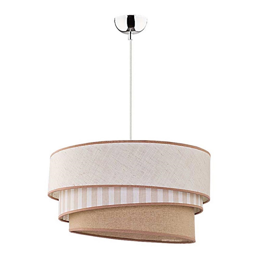 Duolla - Suspension filaire TRIO 1xE27/40W/230V beige/marron