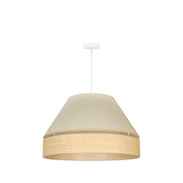 Duolla - Suspension filaire YUTE AVIGNON 1xE27/15W/230V crème/beige