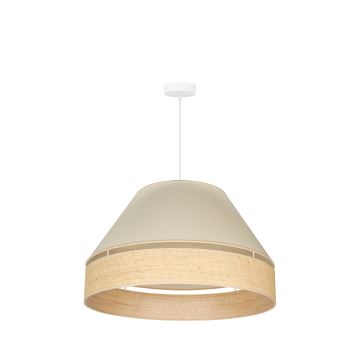 Duolla - Suspension filaire YUTE AVIGNON 1xE27/15W/230V crème/beige