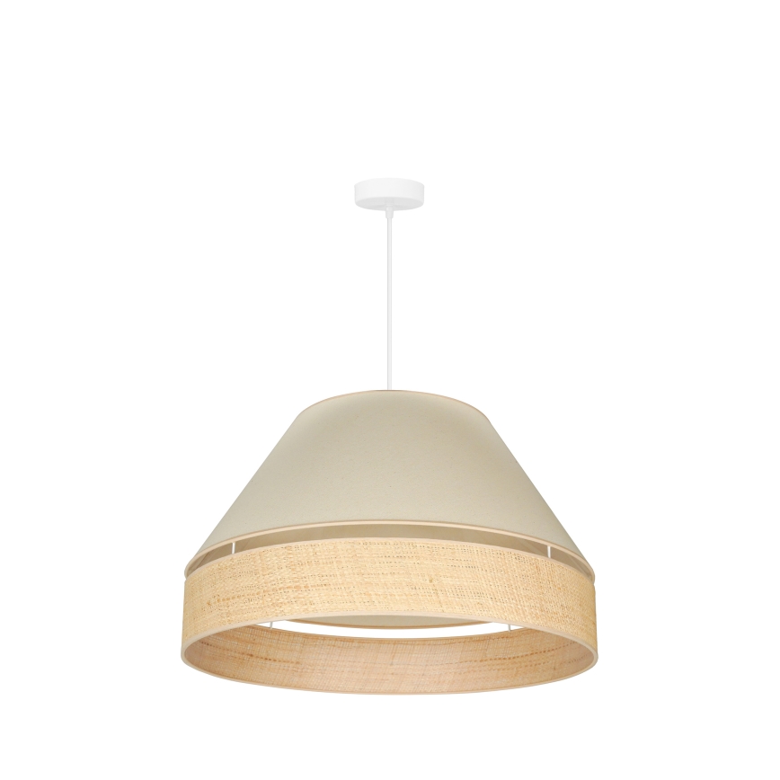 Duolla - Suspension filaire YUTE AVIGNON 1xE27/15W/230V crème/beige