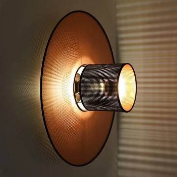 Duolla - Wandlamp TOKYO SHINY 1xE27/15W/230V koper/zwart