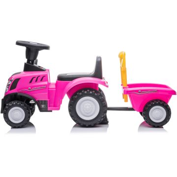 Duwfiets NEW HOLLAND roze/zwart