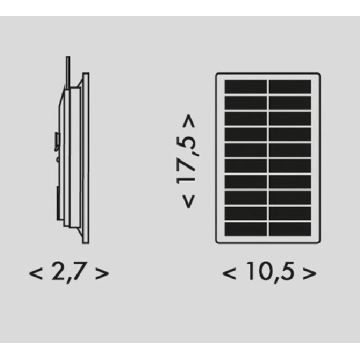 LED Solar strip 3,7V 2400mAh 5m IP65