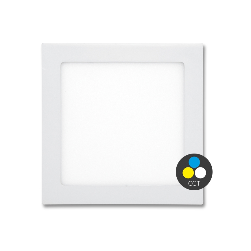 Spot encastrable de salle de bain RAFA LED/18W/230V 3000/4000/6000K 22x22 cm IP44 blanc