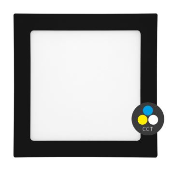 Spot encastrable de salle de bain RAFA LED/18W/230V 3000/4000/6000K 22x22 cm IP44 noir