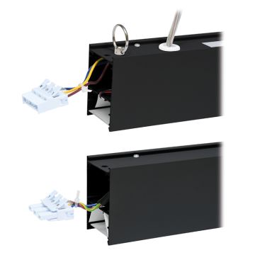 Plafonnier DONAR LED/28W/230V 4000K 120 cm noir