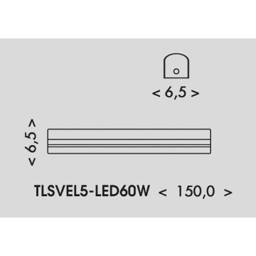 LED TL-buis VELO LED/36/48/60W/230V 3000/4000/6000K 150 cm wit