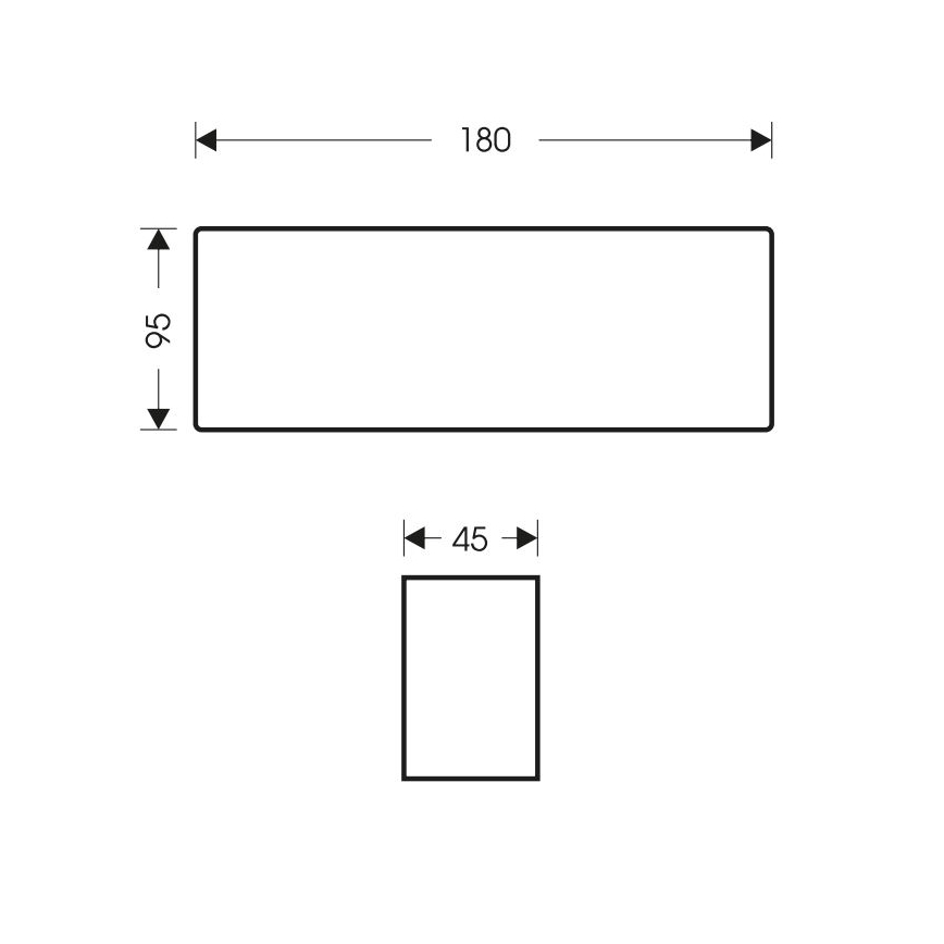 Applique murale extérieure BRICK 2xLED/6W/230V 3000/4000/6500K IP65 blanc