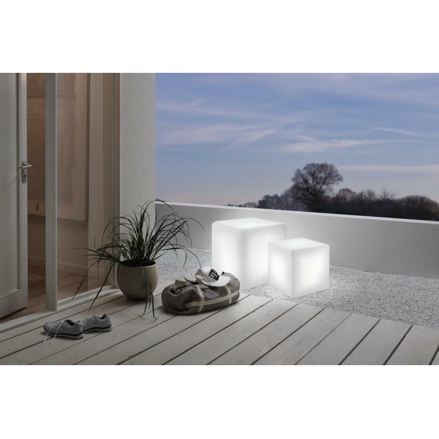 Eglo 31053 - Lampe d'extérieur LED RVBW à intensité variable 1xE27/9W/230V 30 cm IP65