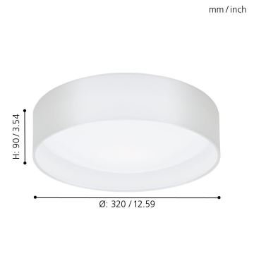 Eglo - LED Plafondlamp 1xLED/11W/230V