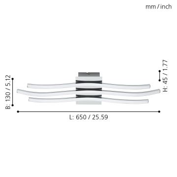 Eglo - LED Plafondverlichting LED/26W/230V