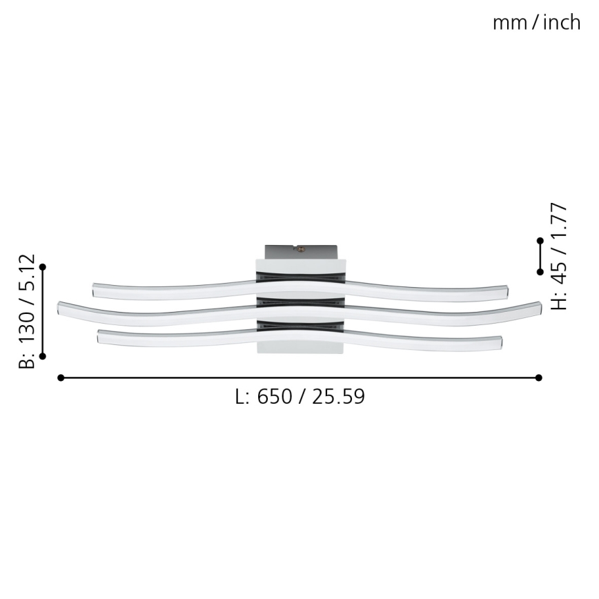 Eglo - plafonnier LED/26W/230V