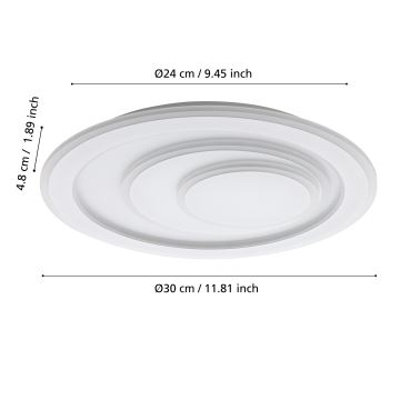 Eglo - Plafonnier LED/14,7W/230V d. 30 cm